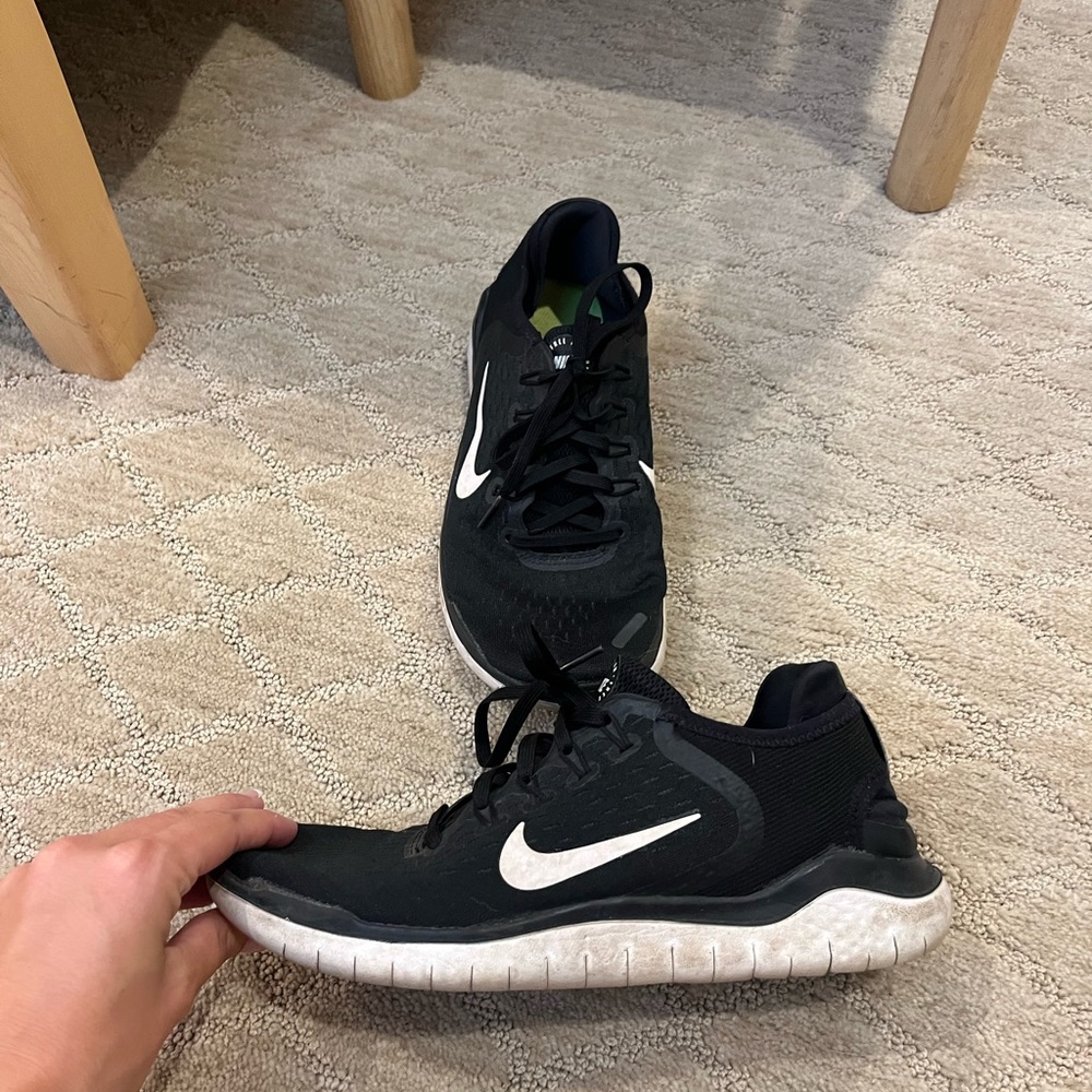 Nike Black and White Athletic Shoes